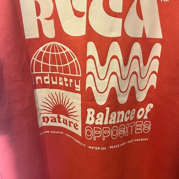 RVCA
Women's Orange Rvca At Ease Graphic Print Hoodie In Peach, Size X-Small - Picture 4 of 10